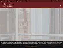 Tablet Screenshot of hotel-marcaurel.com